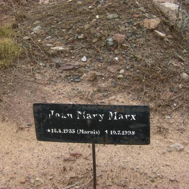 MARX Joan Mary nee MARAIS 1935-1998