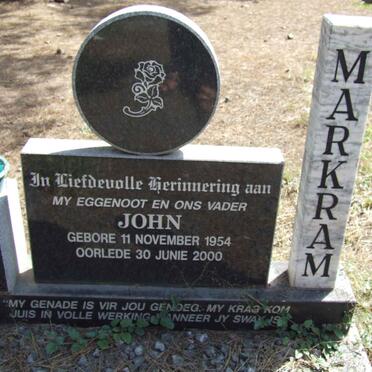 MARKRAM John 1954-2000