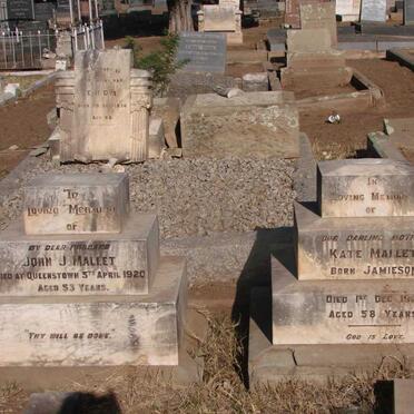 MALLET John J. -1920 &amp; Kate JAMIESON -1928