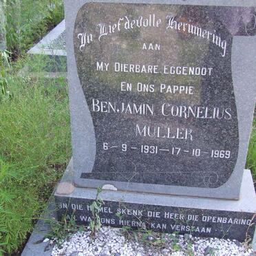 MULLER Benjamin Cornelius 1931-1969