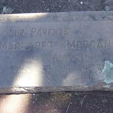 MORGAN Margaret nee ALDRICH 1827-1896