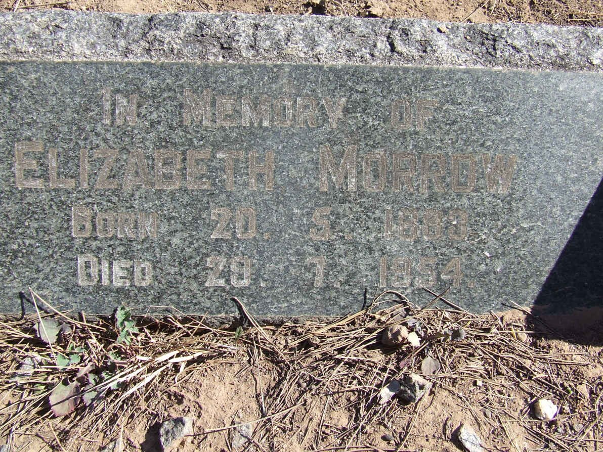 MORROW Elizabeth 1883-1954