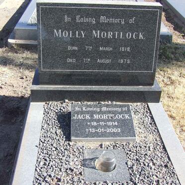 MORTLOCK Jack 1914-2003 &amp; Molly 1918-1975