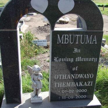 MBUTUMA Othandwayo Thembakazie 2000-2000