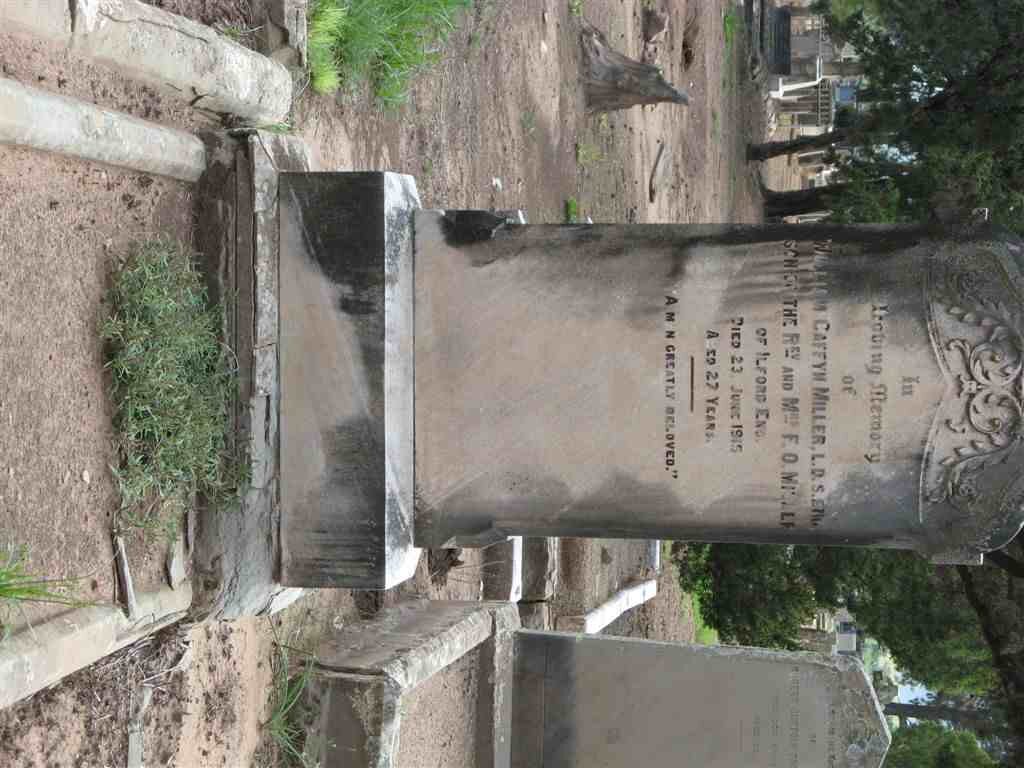 MILLER William Caffyn -1915