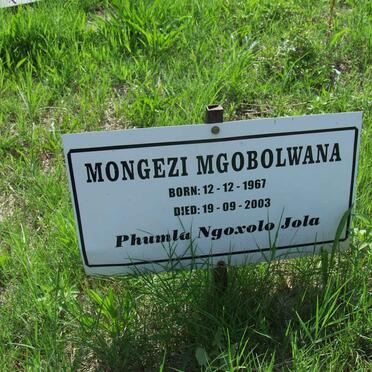 MGOBOLWANA Mongezi 1967-2003