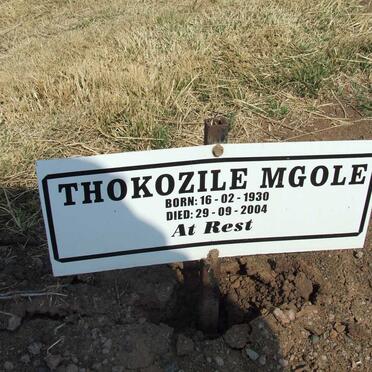 MGOLE Thokozile 1930-2004