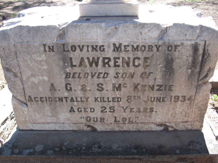 McKENZIE Lawrence -1934