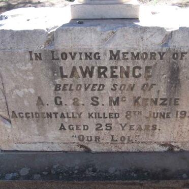 McKENZIE Lawrence -1934