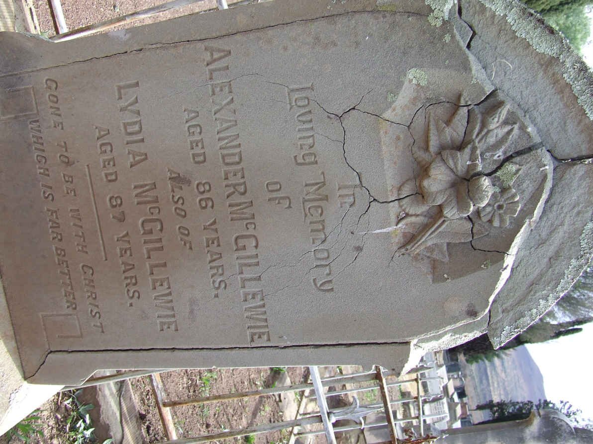 McGILLEWIE Alexander &amp; Lydia