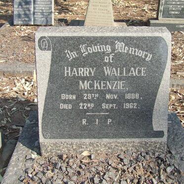 McKENZIE Harry Wallace 1888-1962