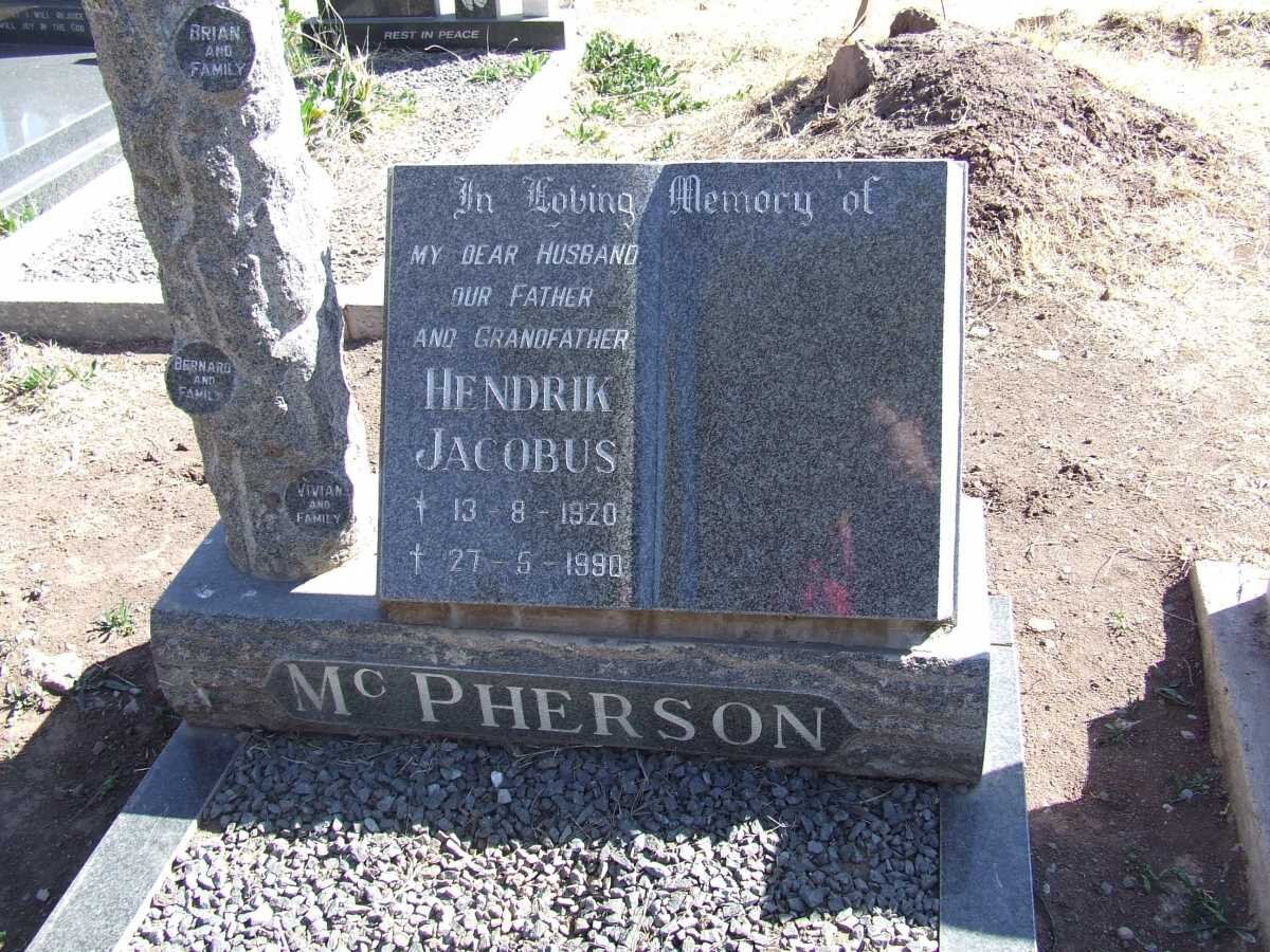 McPHERSON Hendrik Jacobus 1920-1990
