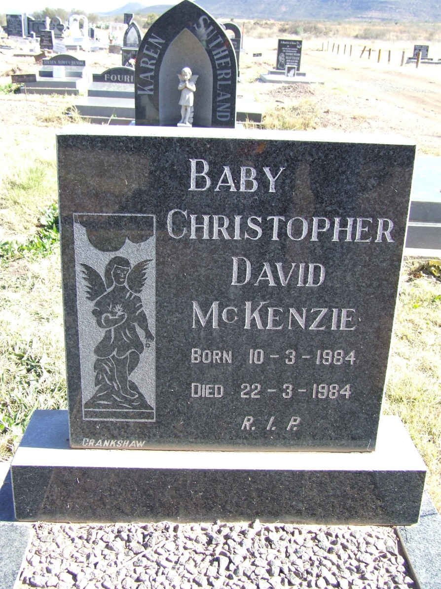 McKENZIE Christopher David 1984-1984