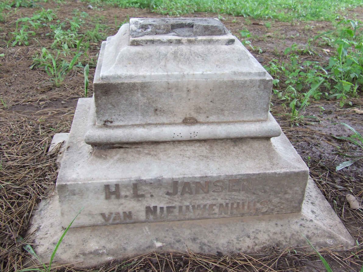 NIEUWENHUIS H.L., van Jansen