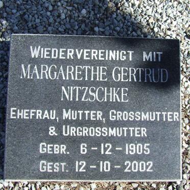 NITZSCHKE Margarethe Gertrud 1905-2002