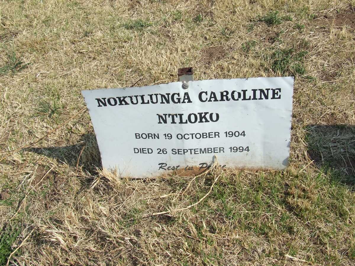 NTLOKO Nokulunga Caroline 1904-1994