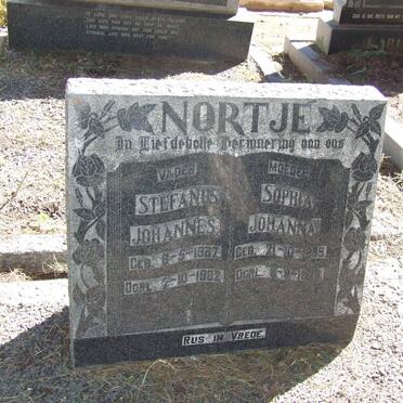 NORTJE Stefanus Johannes 1882-1962 &amp; Sophia Johanna 1889-1963