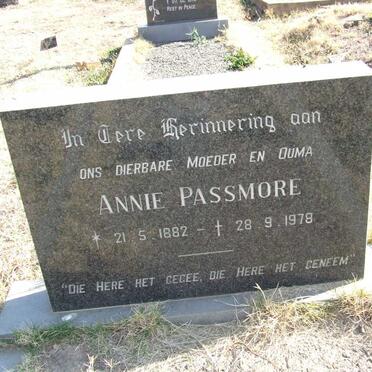 PASSMORE Annie 1882-1978