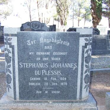 PLESSIS Stephanus Johannes, du 1924-1970