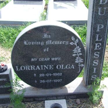 PLESSIS Lorraine Olga, du 1962-1997