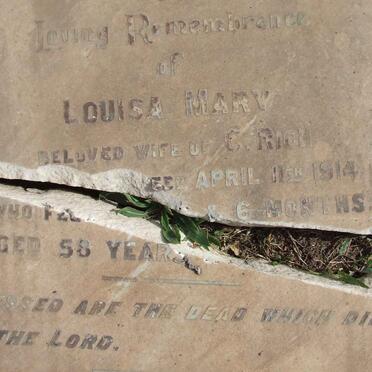 RICH Charles -1931 &amp; Louisa Mary -1914