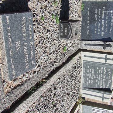 RIX Christiaan -1952 &amp; Magdalena Elizabeth -1951 :: RIX Edmond 1913-1938 :: RIX Stanley Christiaan 1907-1967