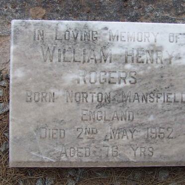 ROGERS William Henry -1952