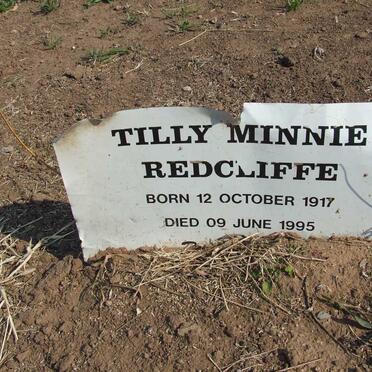 REDCLIFFE Tilly Minnie 1917-1995