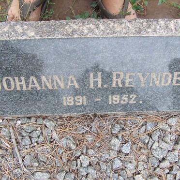 REYNDERS Johanna H. 1891-1952