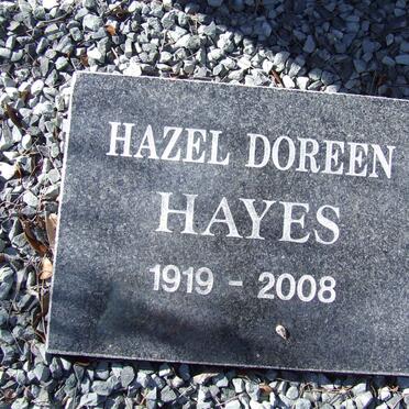 HAYES Hazel Doreen 1919-2008