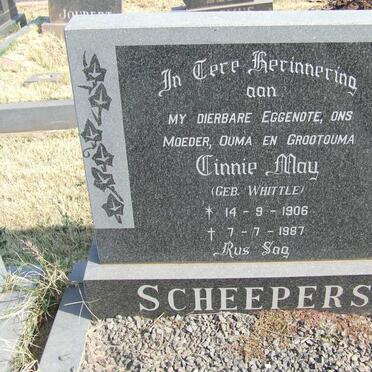 SCHEEPERS Tinnie May nee WHITTLE 1906-1987
