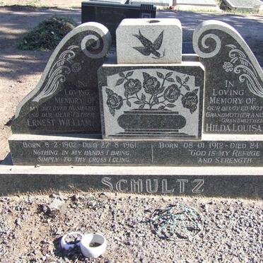 SCHULTZ Ernest William 1902-1961 &amp; Hilda Louisa Alwine 1912-2000