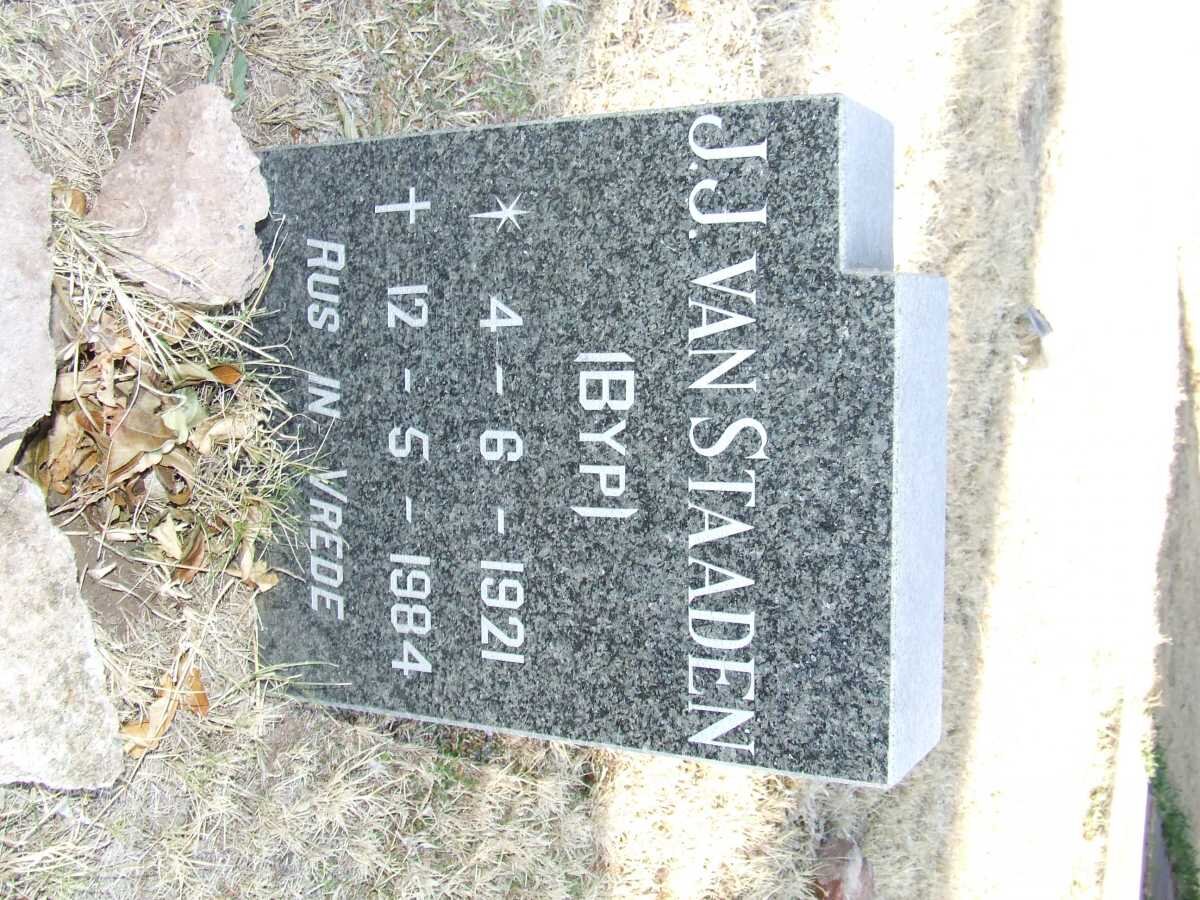 STAADEN J.J., van 1921-1984