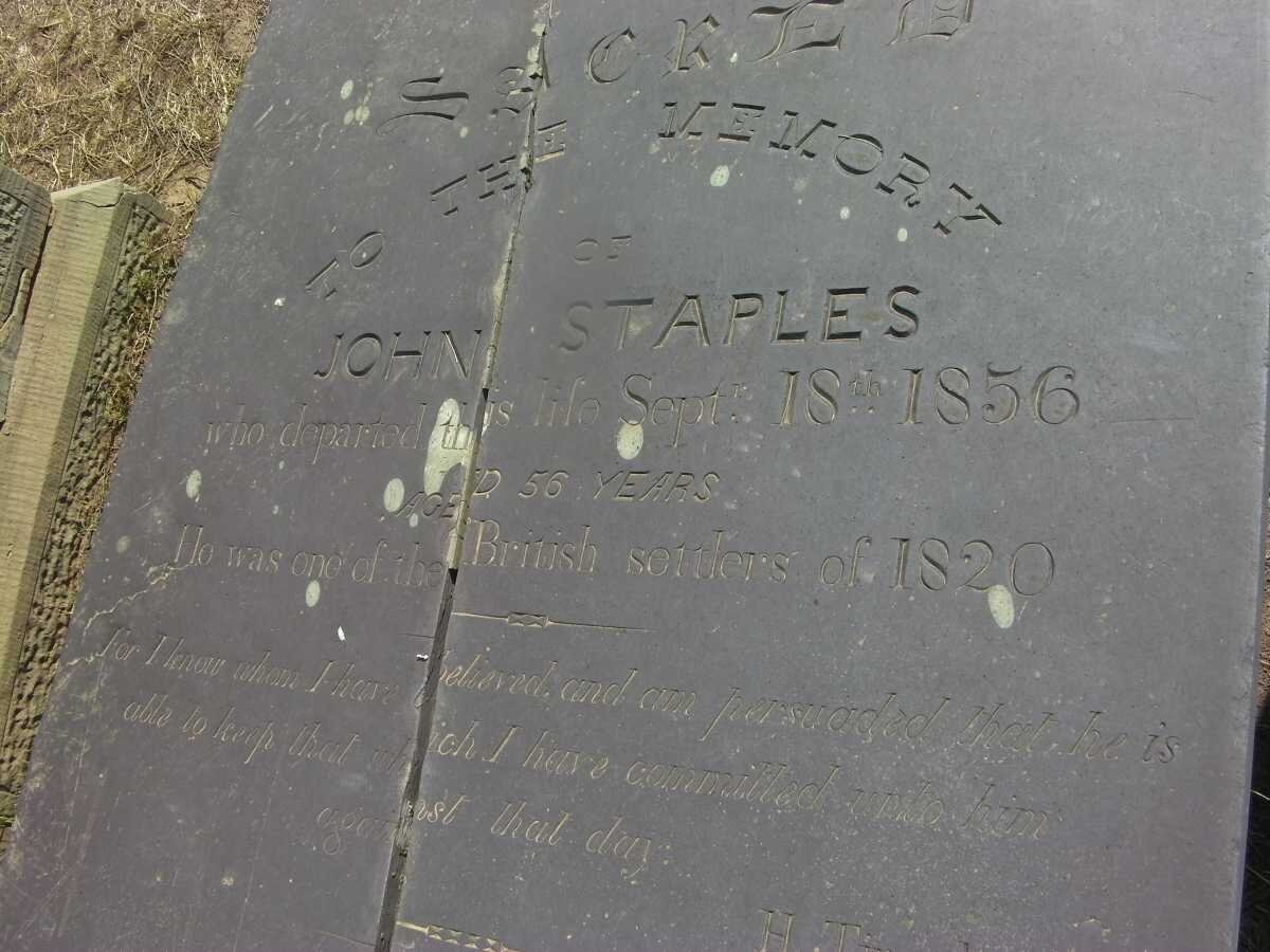 STAPLES John -1856