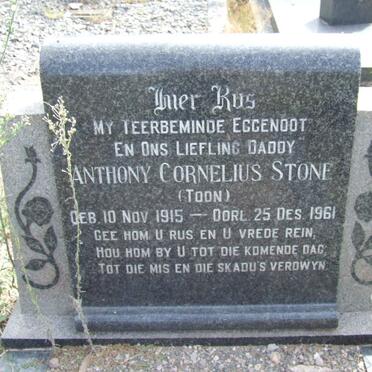 STONE Anthony Cornelius 1915-1961