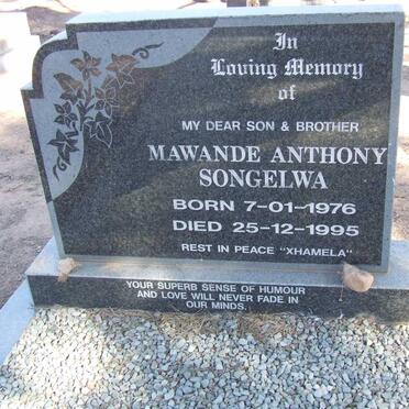 SONGELWA Mawande Anthony 1976-1995