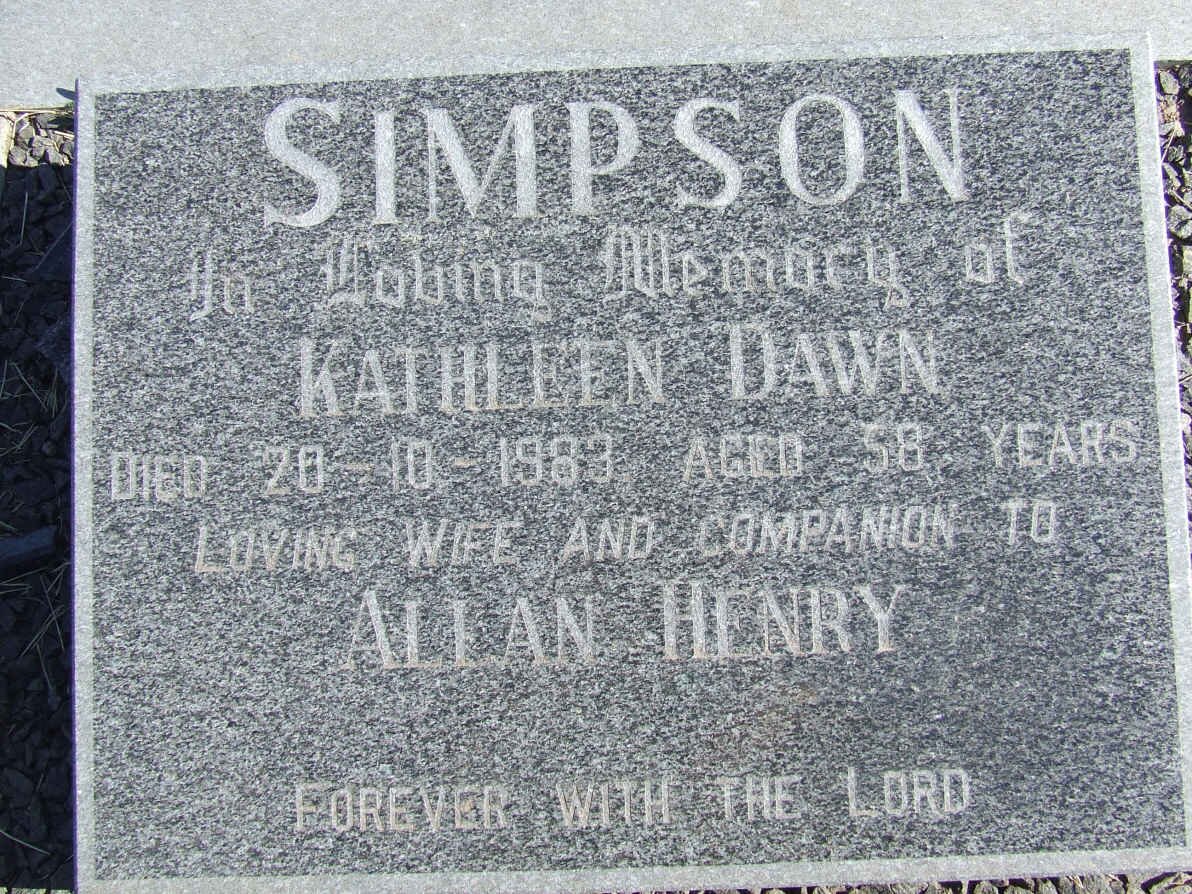 SIMPSON Kathleen Dawn -1983