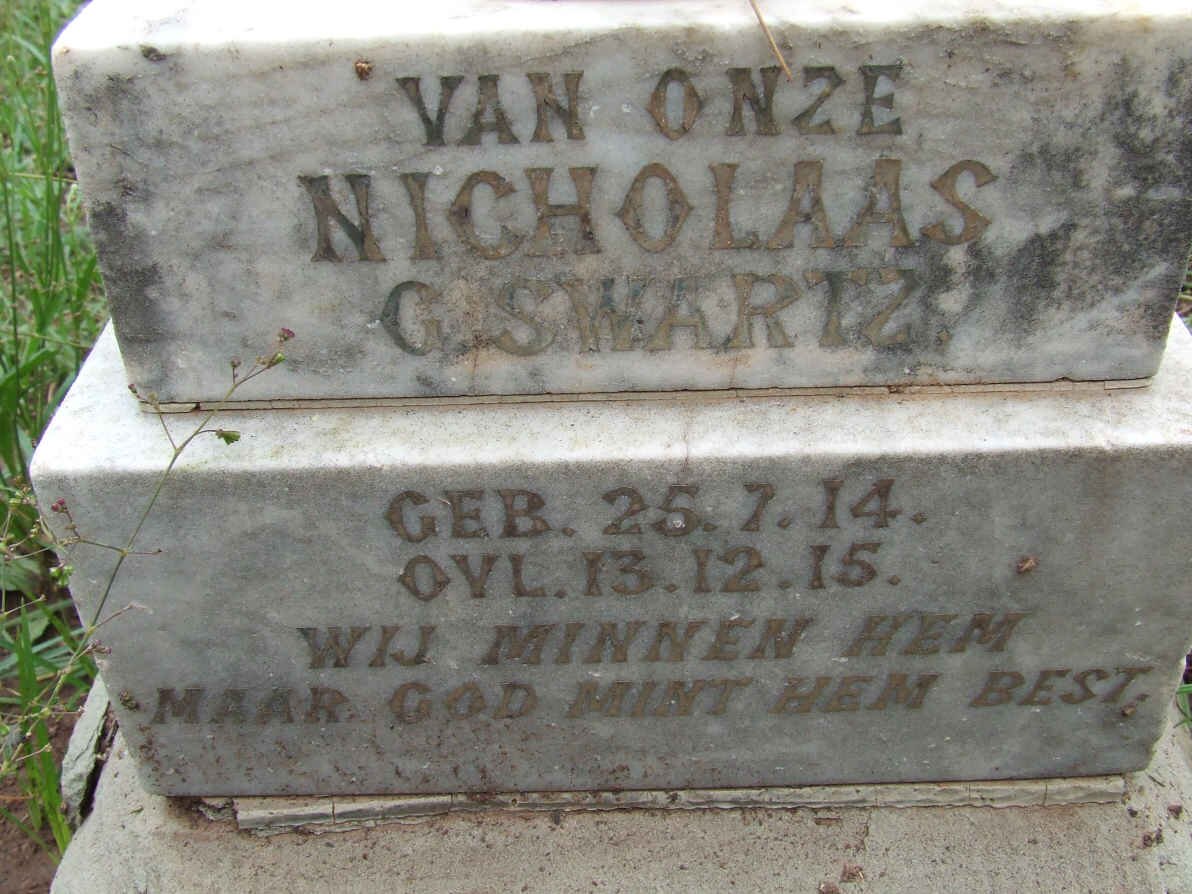 SWARTZ Nicolaas G. 1914-1915