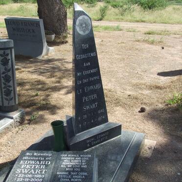 SWART Edward Peter 1940-1974 ::  SWART Edward Peter 1963-2008