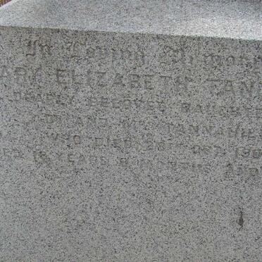 TANNAHILL Mary Elizabeth 1885-1903