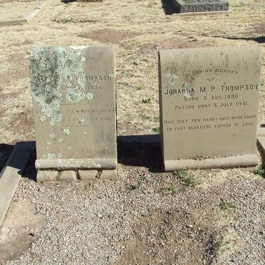 THOMPSON Alfred A. -1926 &amp; Johanna M.P. 1880-1941