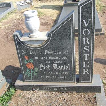 VORSTER Piet Daniel 1953-1993