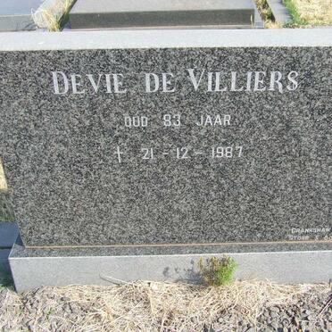 VILLIERS Devie, de -1987