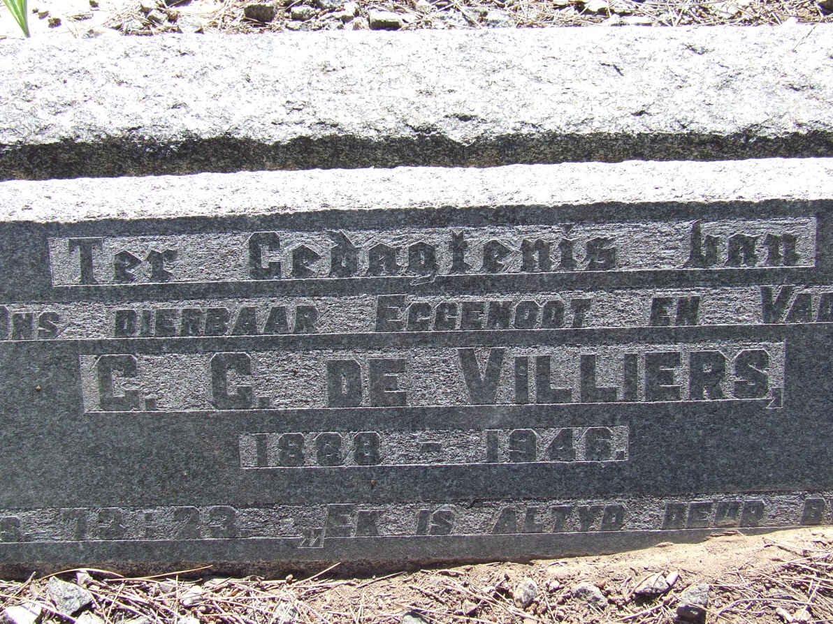 VILLIERS C.C., de 1888-1946