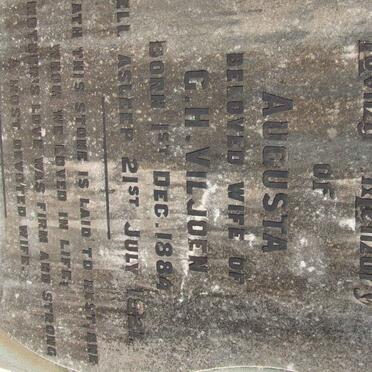 VILJOEN Augusta 1884-1921