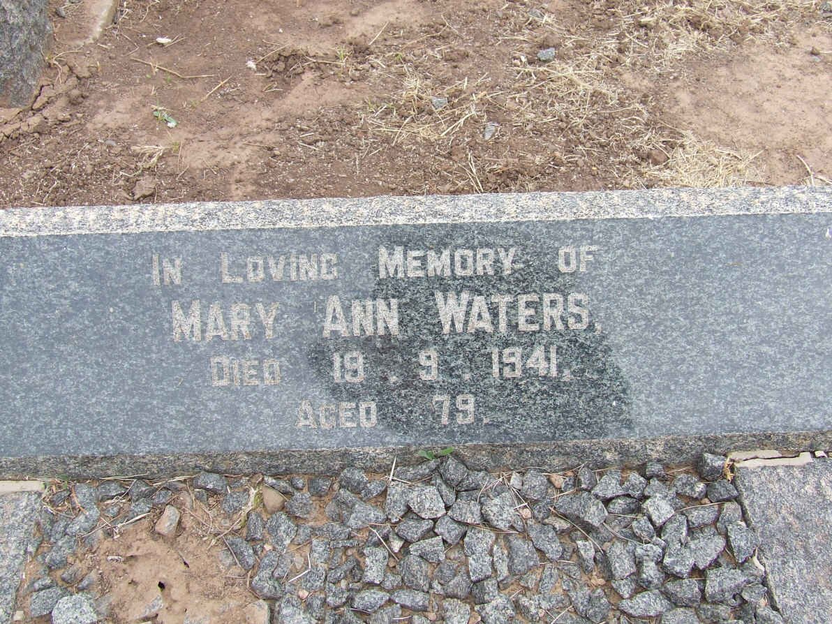 WATERS Mary Ann -1941