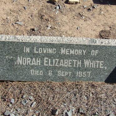 WHITE Norah Elizabeth -1957