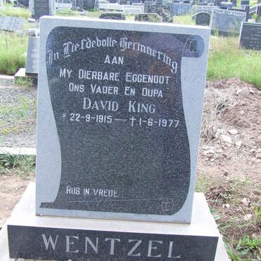 WENTZEL David King 1915-1977