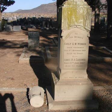 WEBBER Emily E.W. nee GARDINER -1919 :: GARDINER Aimee M.A. -1927