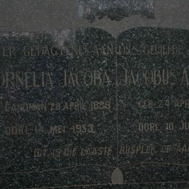 WET Jacobus Albertus, de 1886-1976 &amp; Cornelia Jacoba 1889-1953 